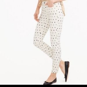 J.Crew toothpick jeans with stars
